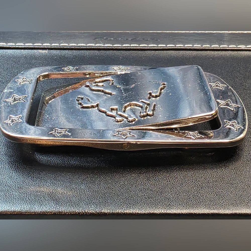 "Save A Horse, Ride A Cowboy" One Side & a Rodeo Image / Metal Belt Buckle - Picture 5 of 10